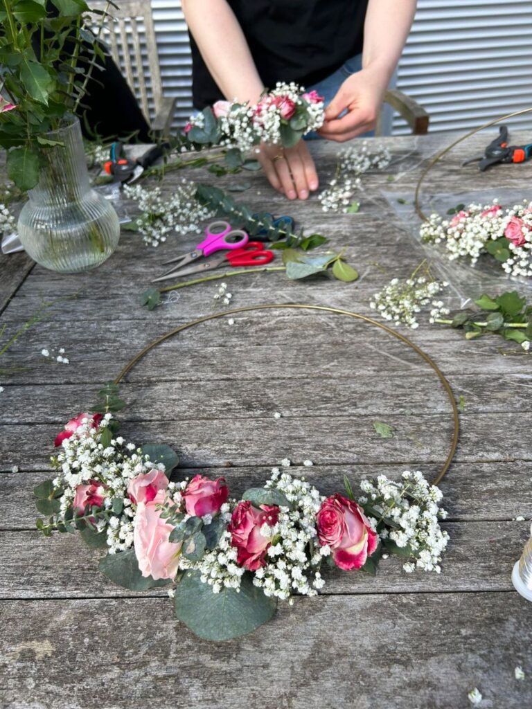 Junggesellinnenabschied im Garten - Die Herzensgärtnerin - Poltern im Garten - Bridesmaid - Workshop