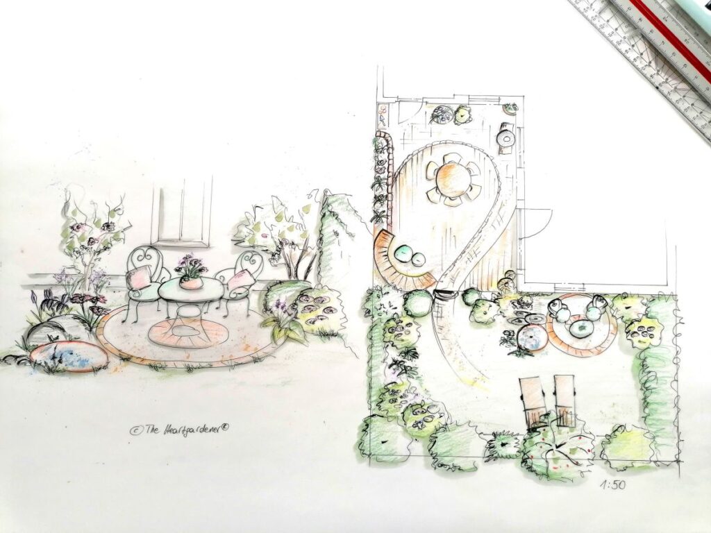 Design für kleine Gärten-Patrizia Haslinger-Die Herzensgärtnerin-Gartendesignerin-Gartengestaltung-The Heartgardener