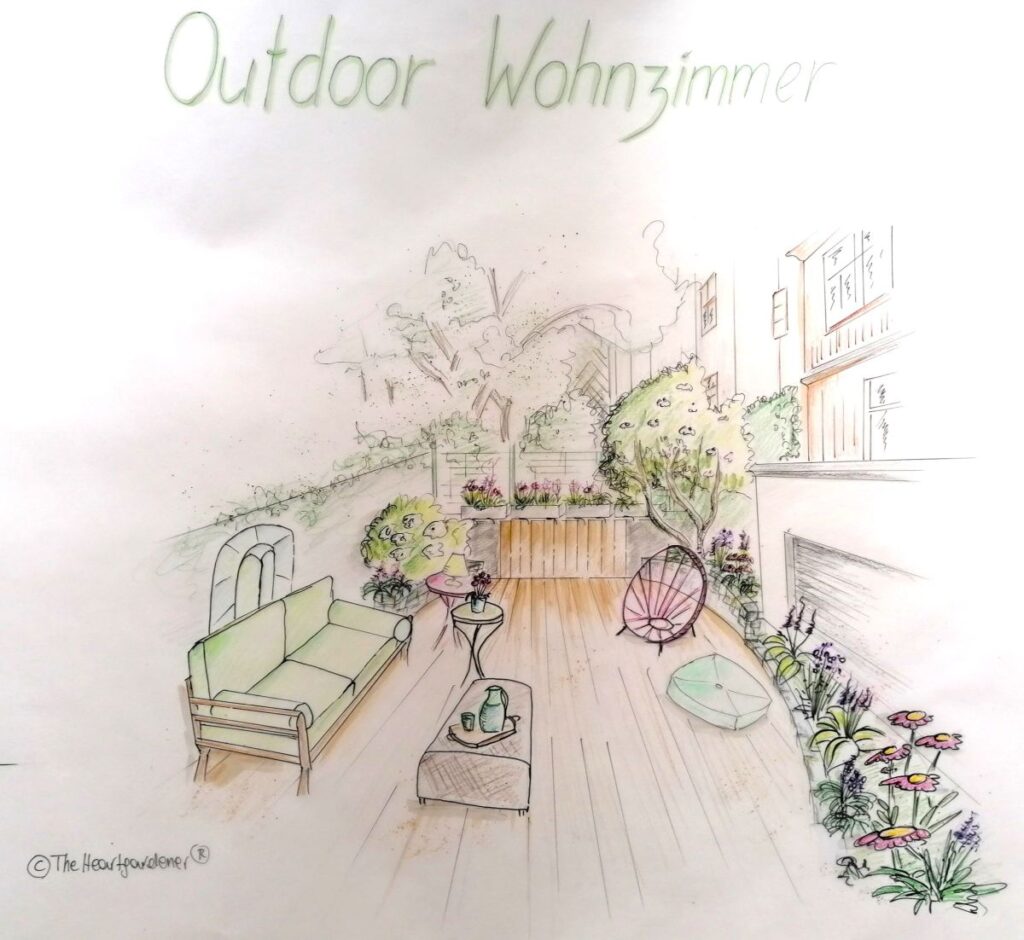 Outdoor Wohnzimmer-Die Herzensgärtnerin-TheHeartgardener-Patrizia Haslinger-Gartendesignerin-Gartengestaltung-