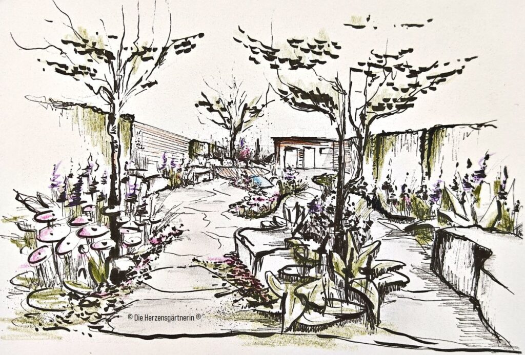 Gartenplan Skizze Die Herzensgärtnerin Gartenplan von Patrizia Haslinger Die Herzensgärtnerin - Naturgartengestalterin - Blühendes Österreich Messe Wels