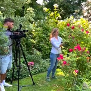 LT1 zum Dreh im Rosengarten von Patrizia Haslinger Die Herzensgärtnerin | TV Garten | Rosenblüte | Naturgartengestalterin