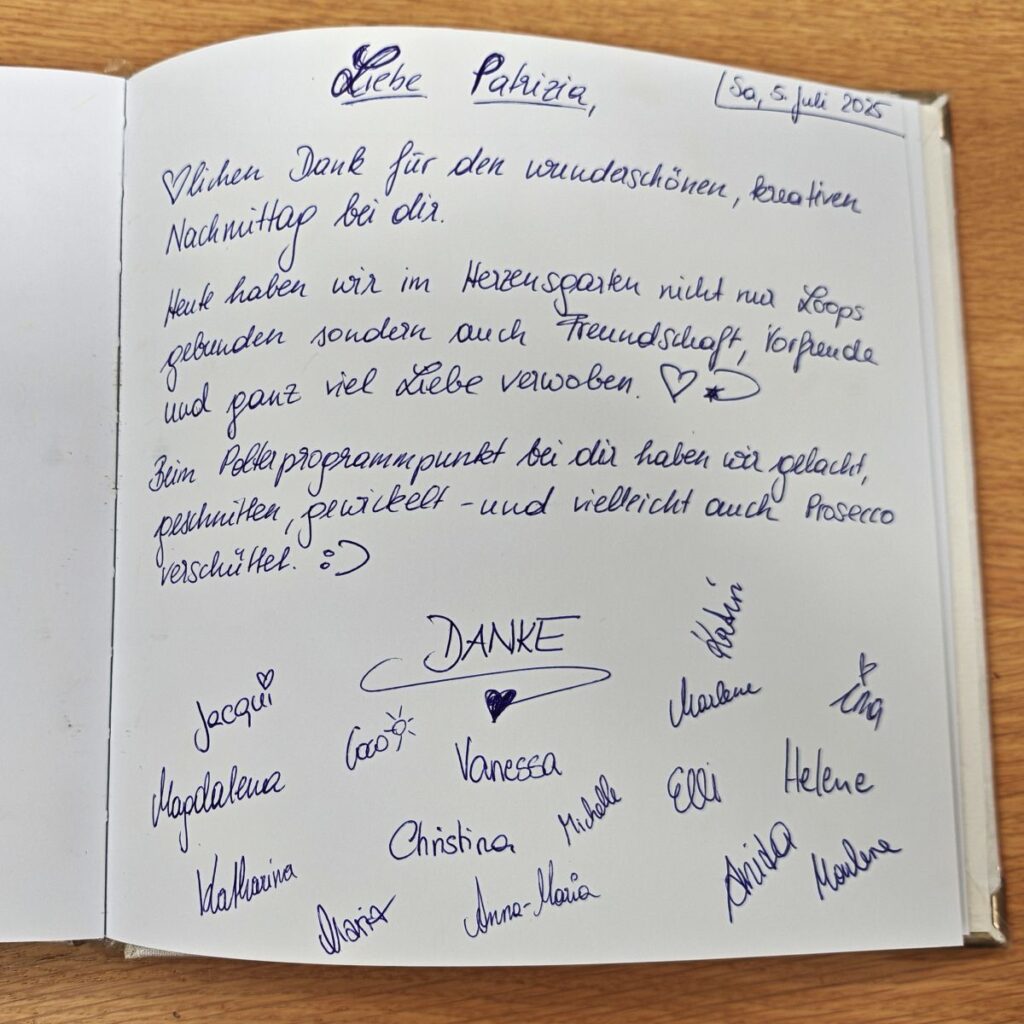 Auszug aus Gästebuch Die Herzensgärtnerin