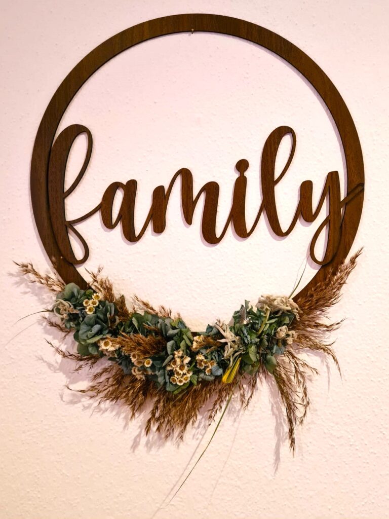 Loop Family DIY mit Naturblumen