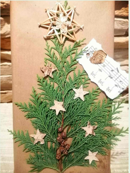 Naturmaterialien Weihnachtsverpackung, nachhaltig verpacken zu Weihnachten Die Herzensgärtnerin Blogbeitrag