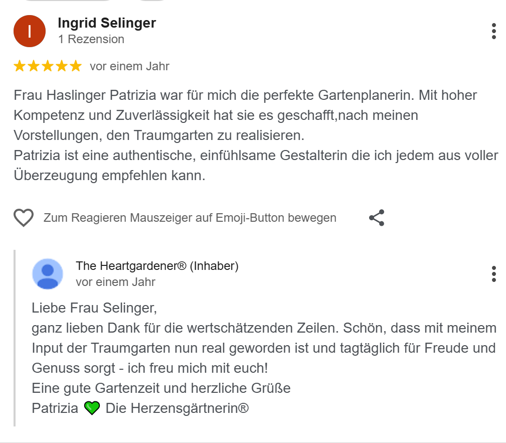 Google Rezension Ingrid 27.1.25