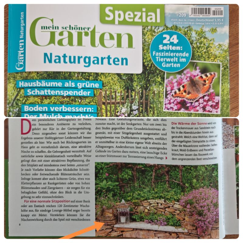 Mein schöner Garten Fotos vom Schaugarten Die Herzensgärtnerin Naturgartengestalterin | Trockensteinmauer